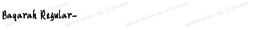 Baqarah Regular字体转换